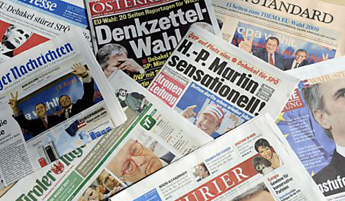 Zeitungen Österreich