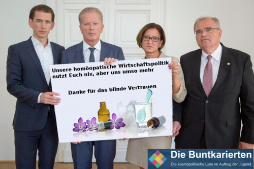 Die homöopathische Wirtschaftskompetenz der ÖVP
