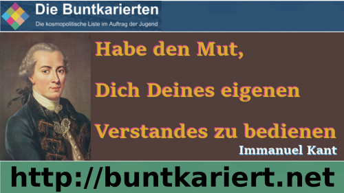 Immanuel Kant © Die Buntkarierten